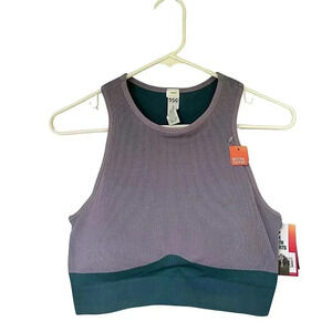 DSG Seamless Iridescent Bra Top Smoky Lavender / Sapphire SIZE LARGE